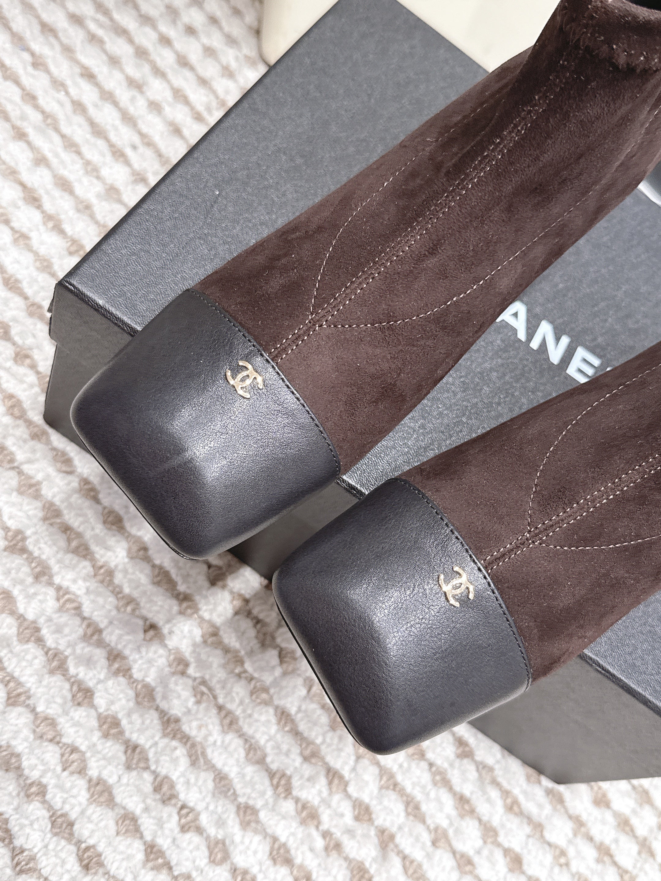 Chanel 2026 Ankle Boots 50mm Cowhide Suede 930690