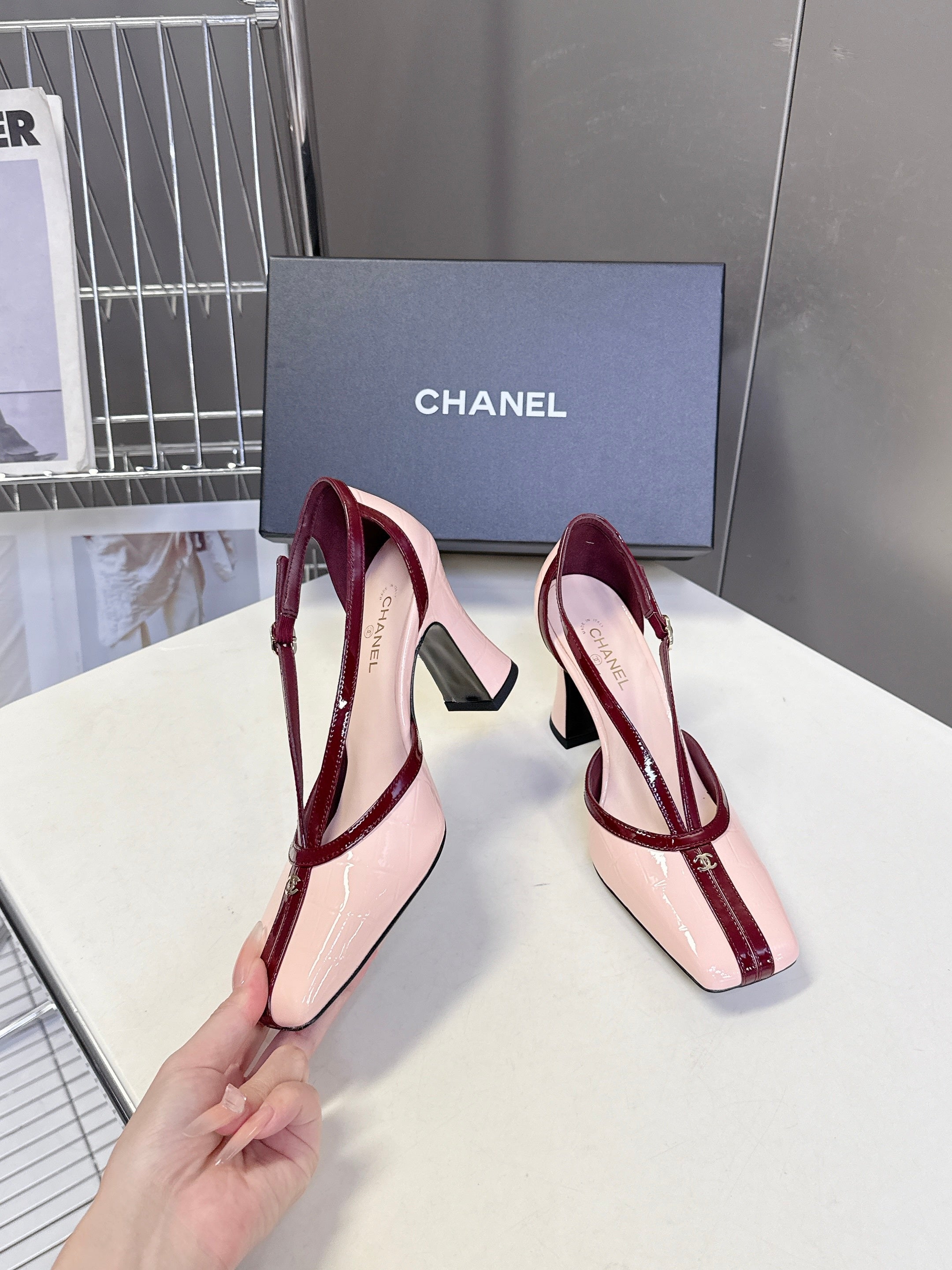 Channel 2026 Mary Jane Slingback 85mm Patent Calfskin 895338