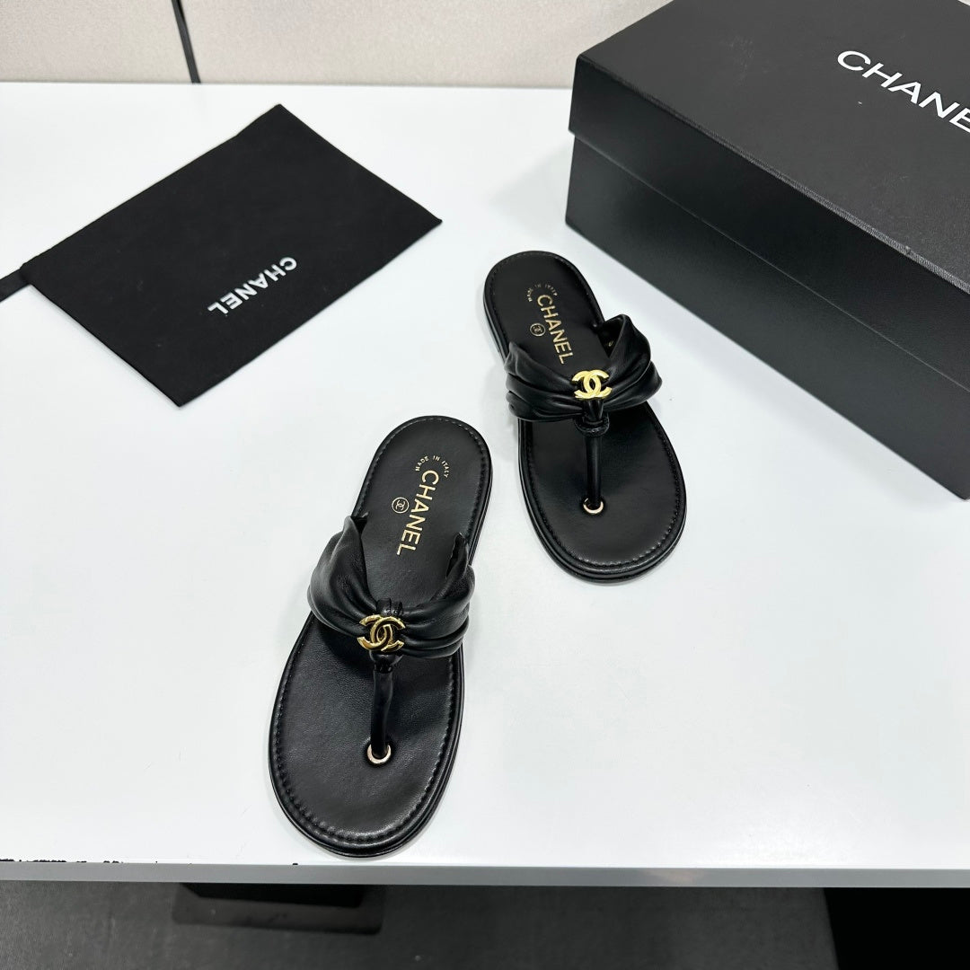 Chanel 2026 Thong Sandals Sheepskin 928636