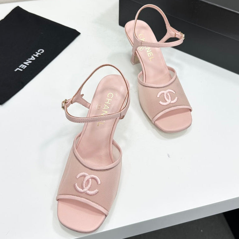 Chanel 2026  Sandals 70mm Mesh Lambskin 926435