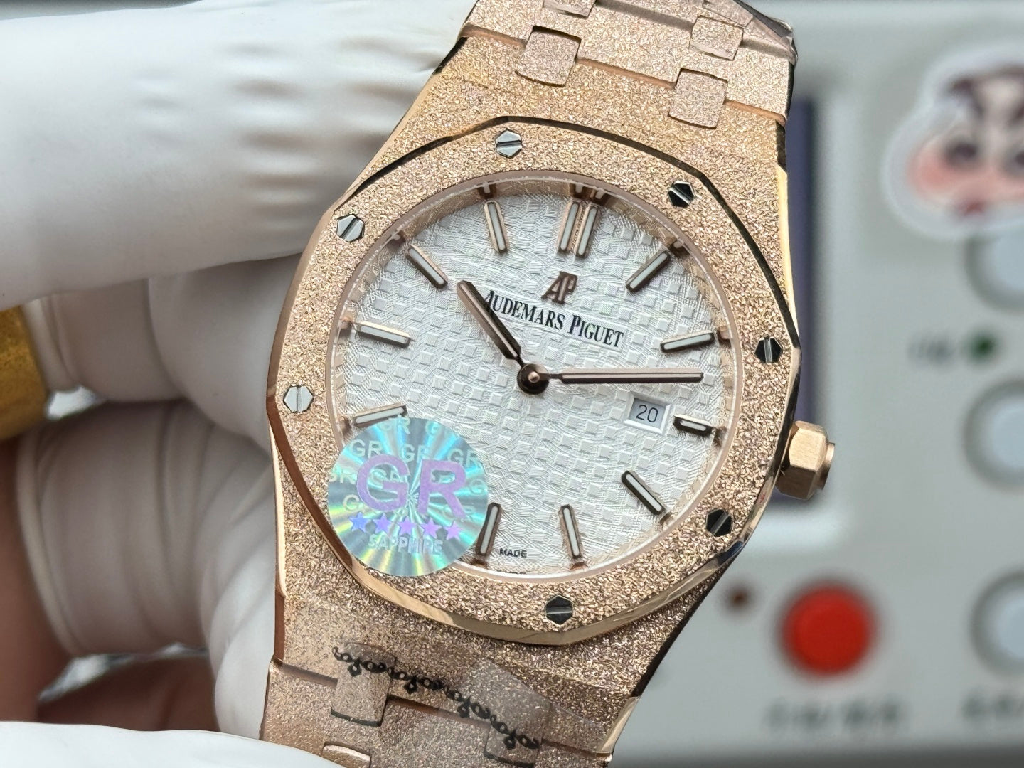 Audemars Piguet Royal Oak Lady 33mm Rose Gold White Dial
