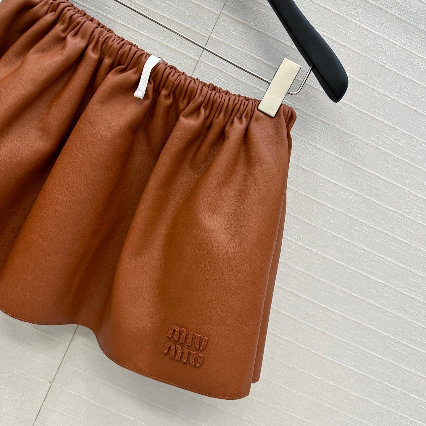 Miu Miu 25 Set Orange Brown Leather