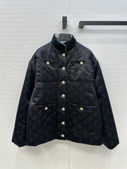 CC 25 H-shaped Jacket Black Cotton Silk