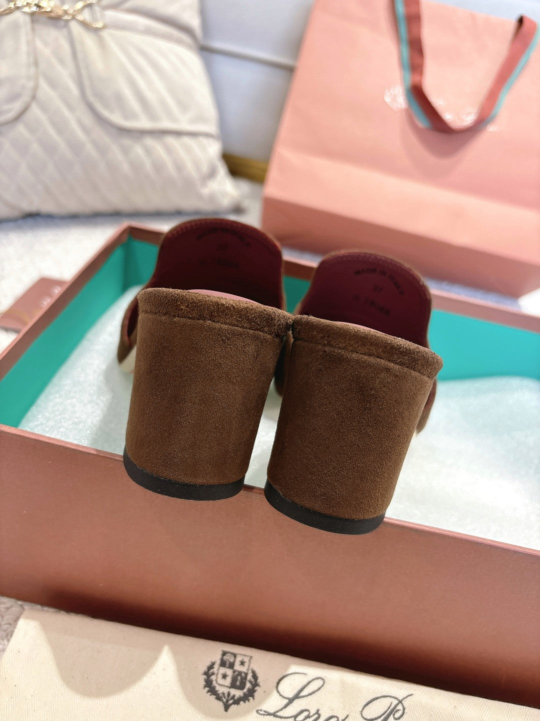LP 25 Summer Charm Sandal 55 Dark Brown Suede