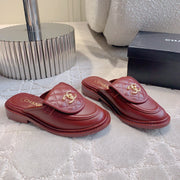 CC Mule In Brown Red Cowhide 145659
