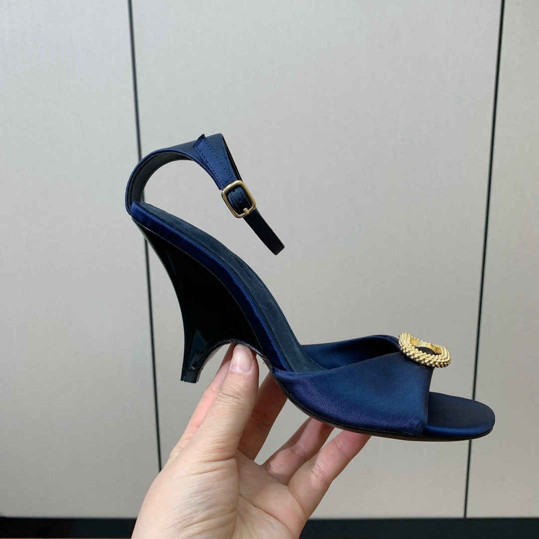 Loro Piana 2026 Olympia Sandal 90mm Satin Suede 935162