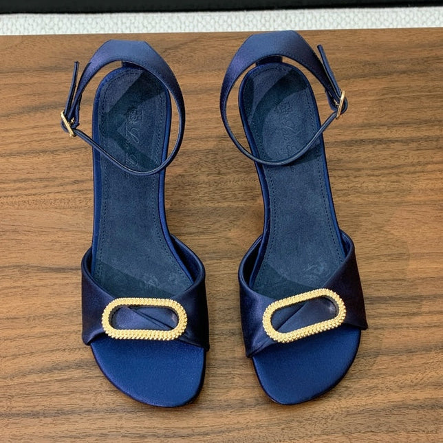 Loro Piana 2026 Olympia Sandal 90mm Satin Suede 935162