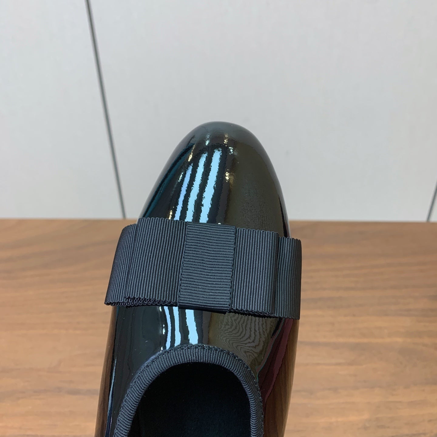 Loro Piana 2026 Bow Ballet Flat Patent Leather And Fabric 935158