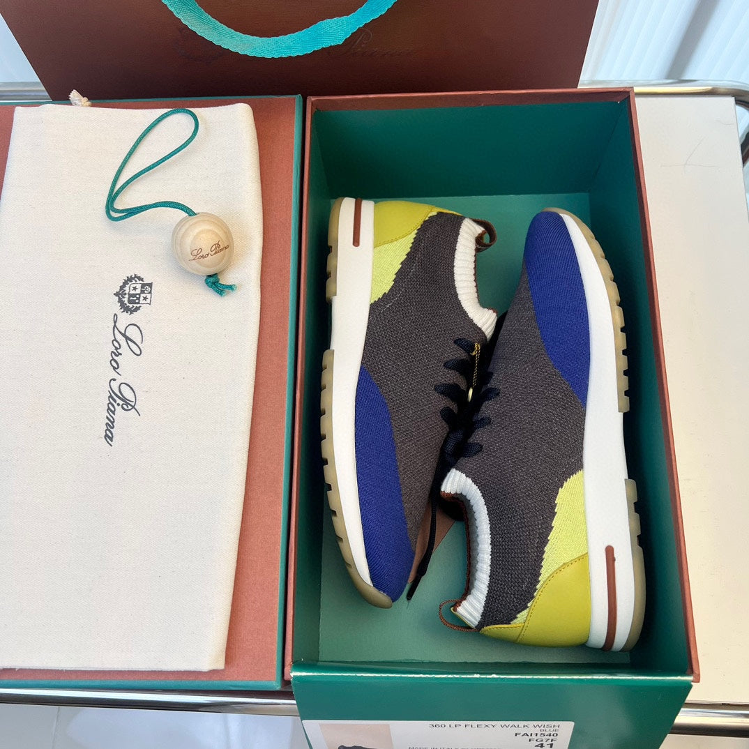 LP 360 LP FLEXY WALK SNEAKER NAVY AND GRAY CASHMERE