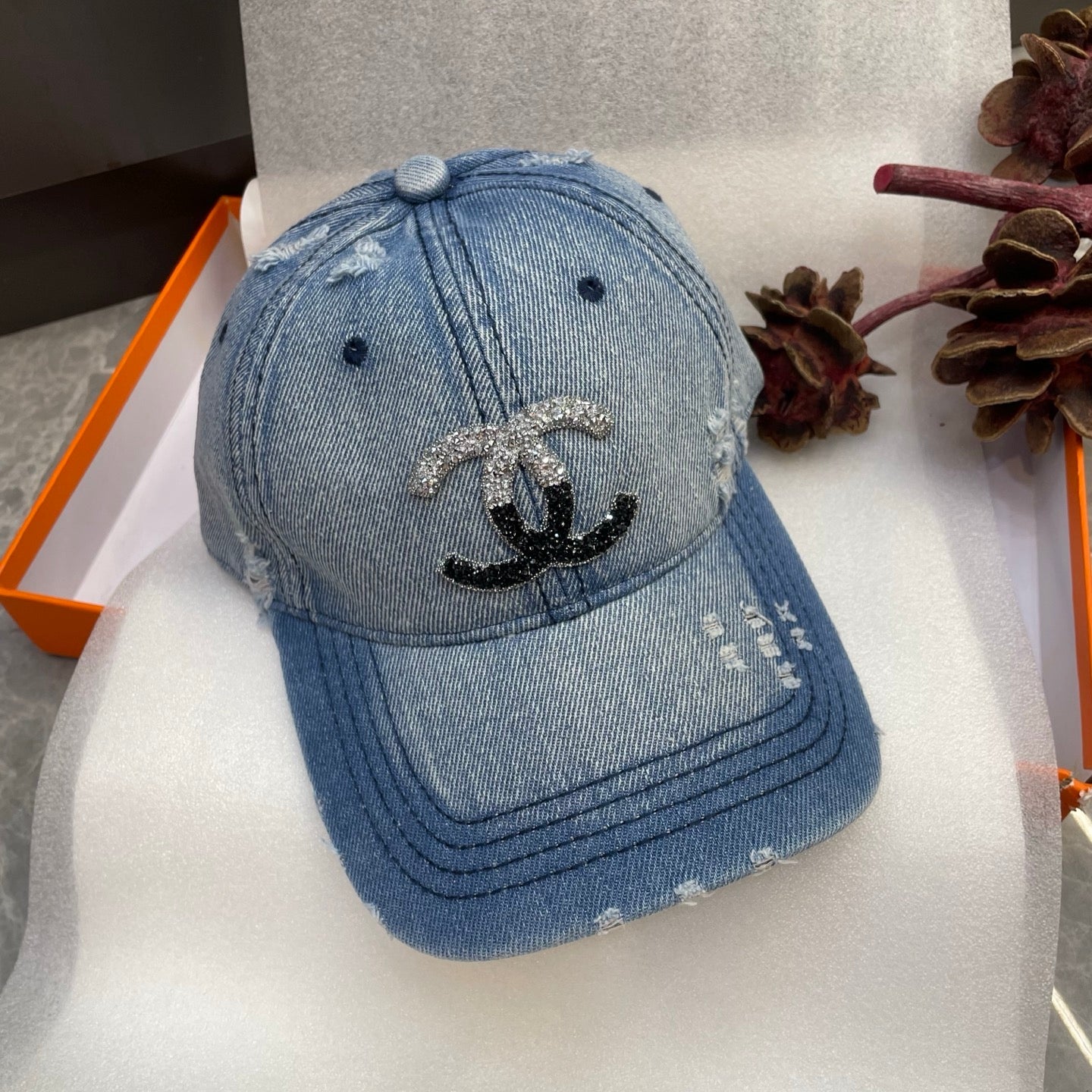 Chanel Denim Baseball Cap 213487