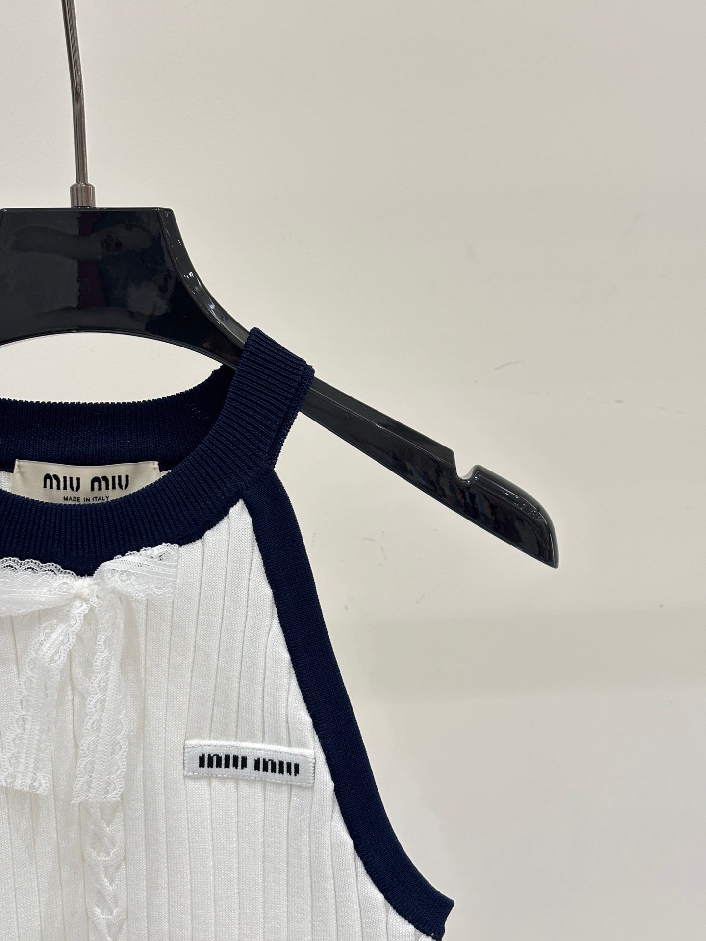 Miumiu 2026 Halter Neck Knitted Camisole Tencel 394729