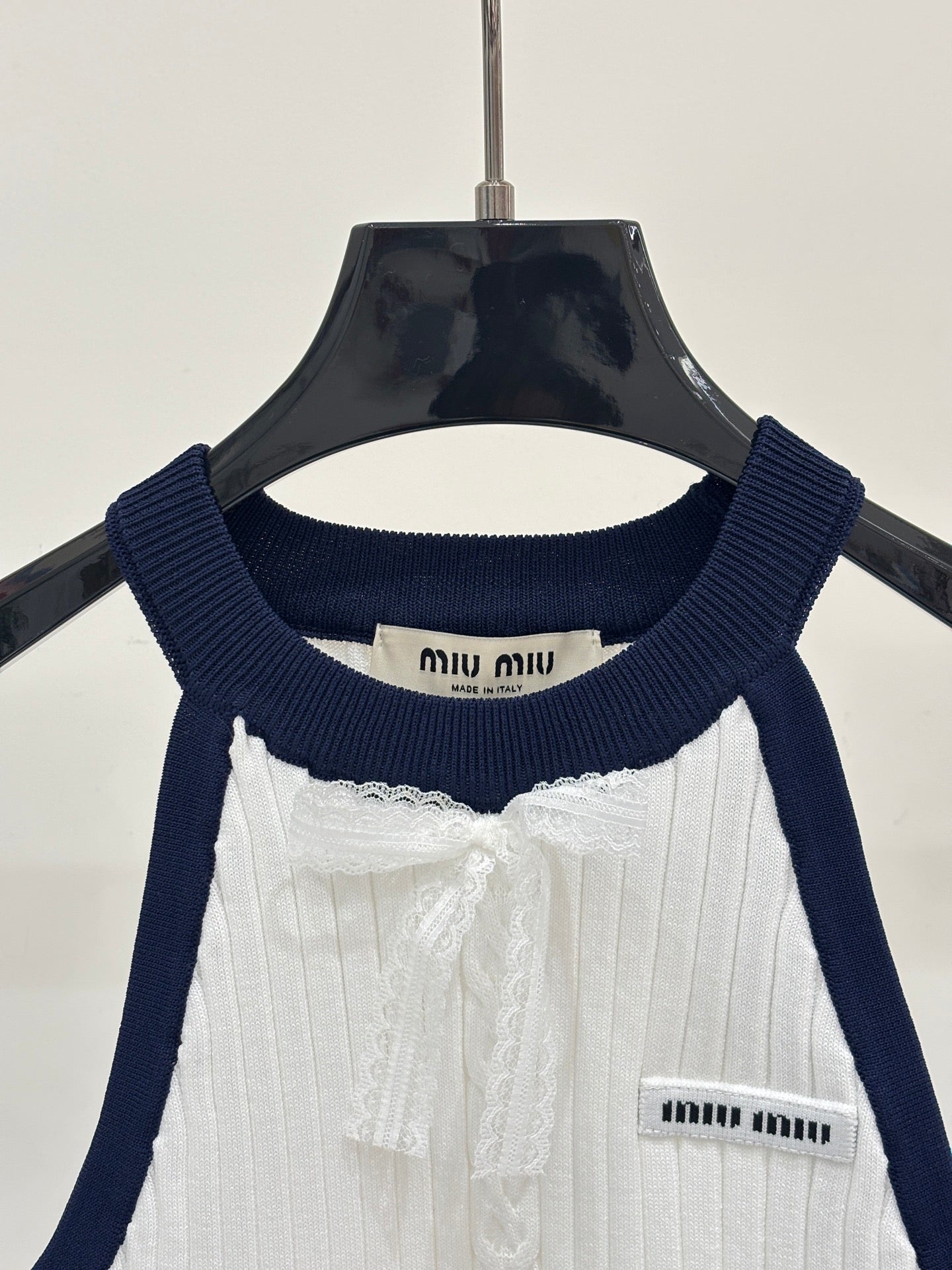 Miumiu 2026 Halter Neck Knitted Camisole Tencel 394729
