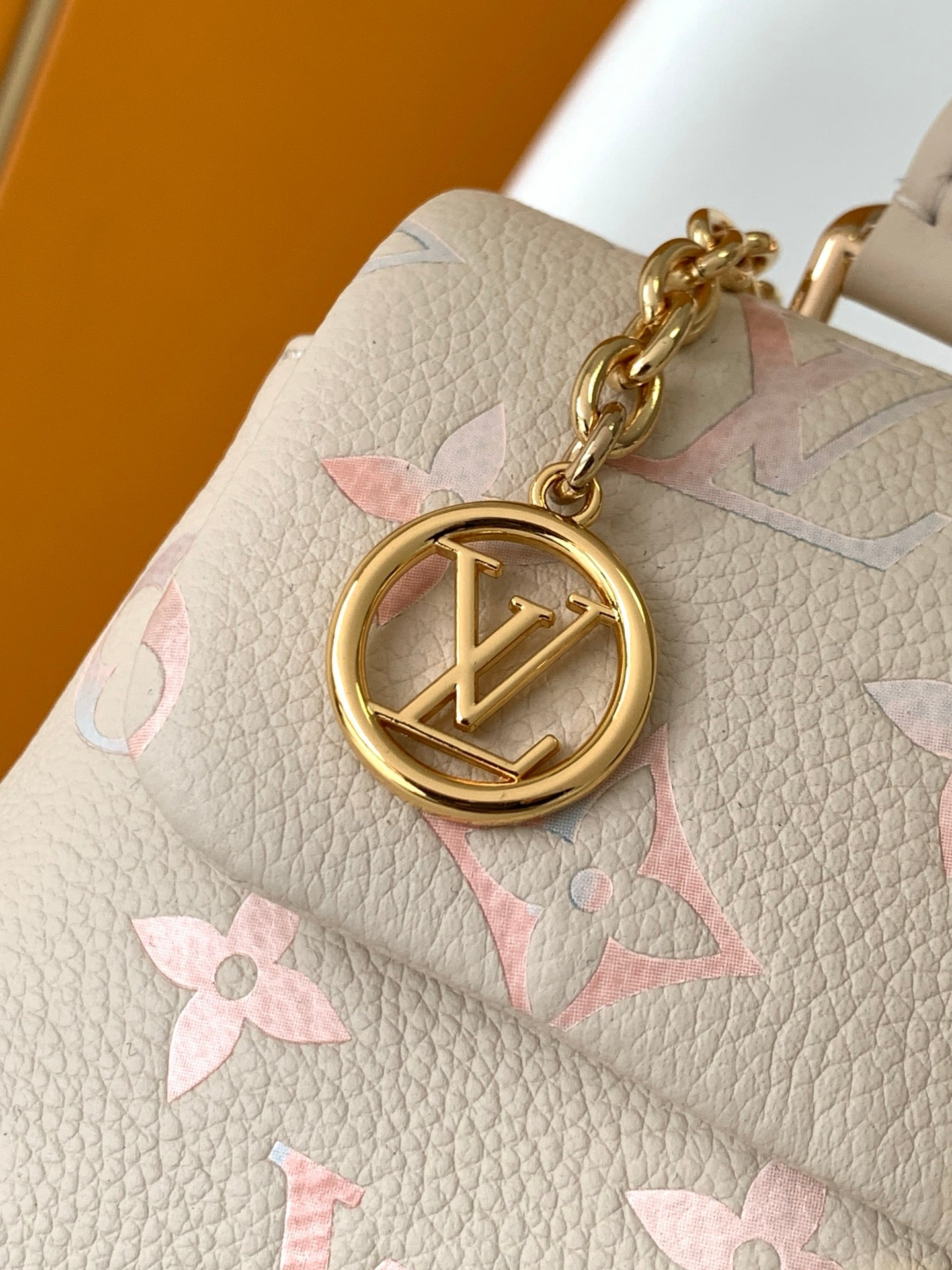LV 2026 Nano Madeleine Handbag Beige Monogram Empreinte Leather 281645