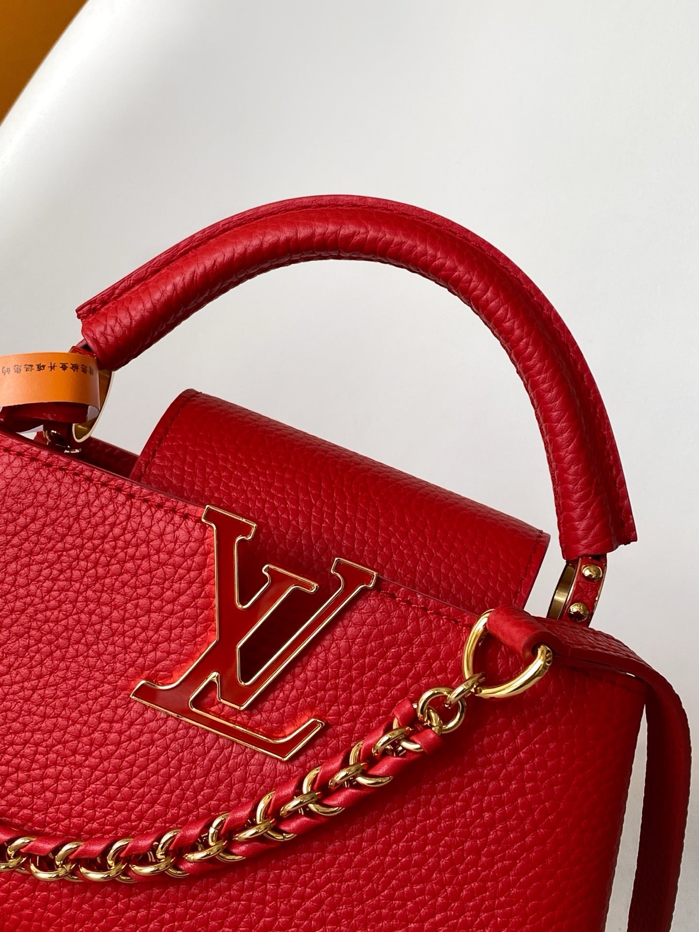 LV 2026 Capucines Bag 22cm Red Taurillon Cowhide Leather 281431