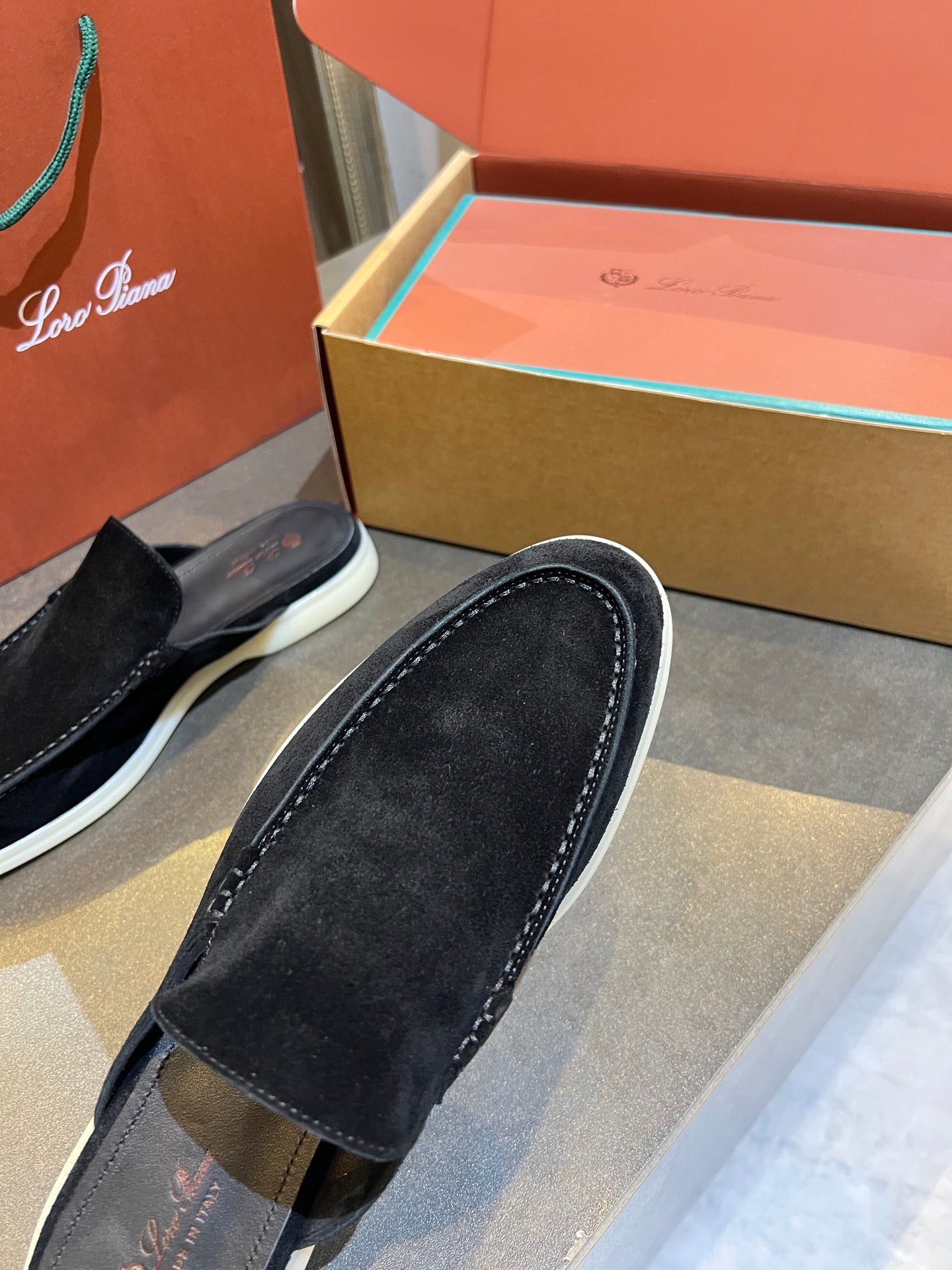 Loro Piana 2026 Summer Walk Mule Suede 921954