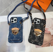 Louis Vuitton Denim Lock Phone Case 390511