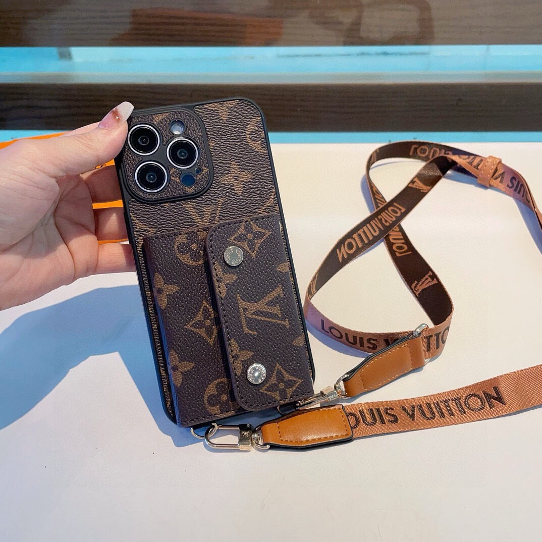 Louis Vuitton Classic Monogram Crossbody Phone Case 393894