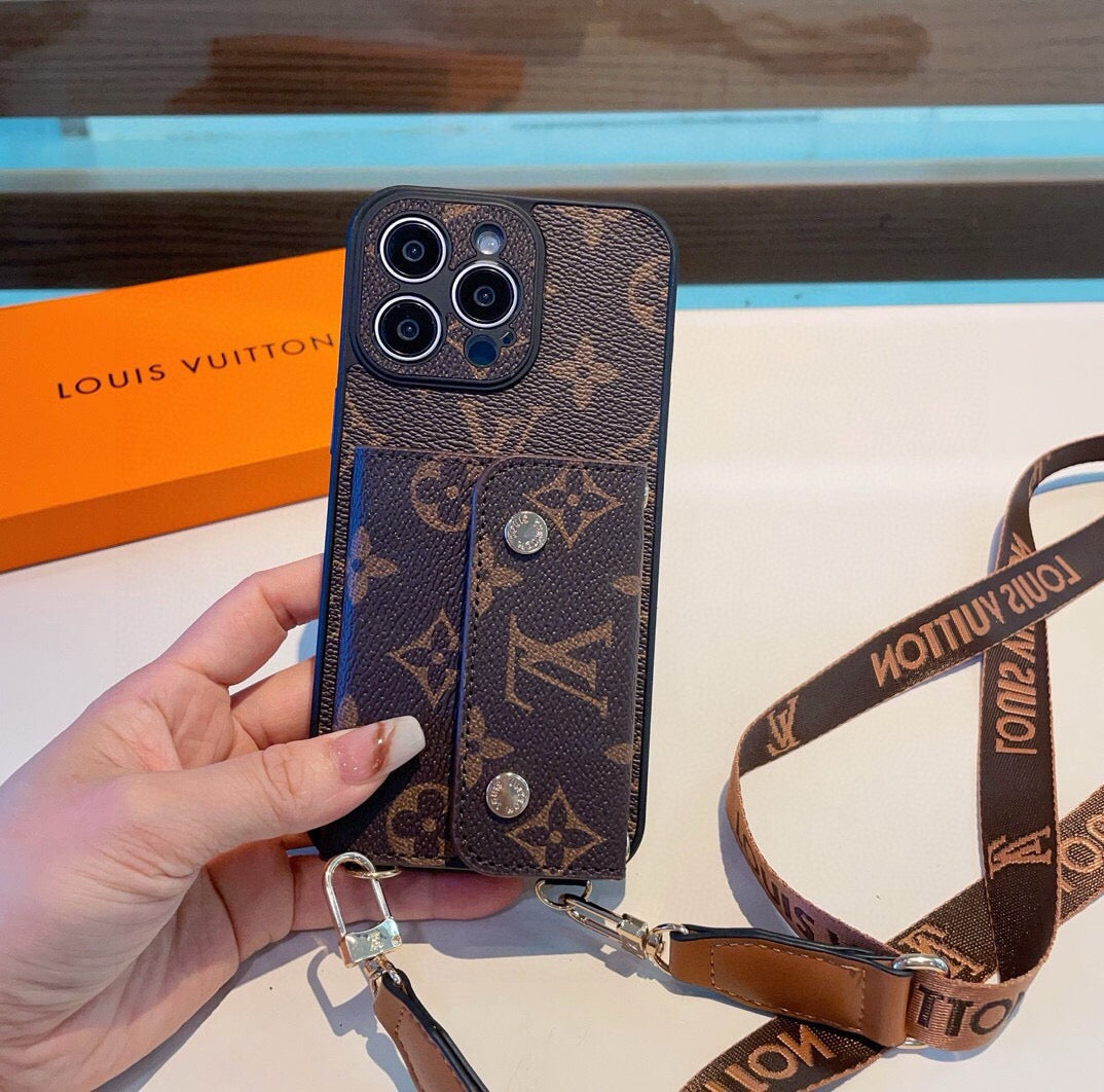 Louis Vuitton Classic Monogram Crossbody Phone Case 393894