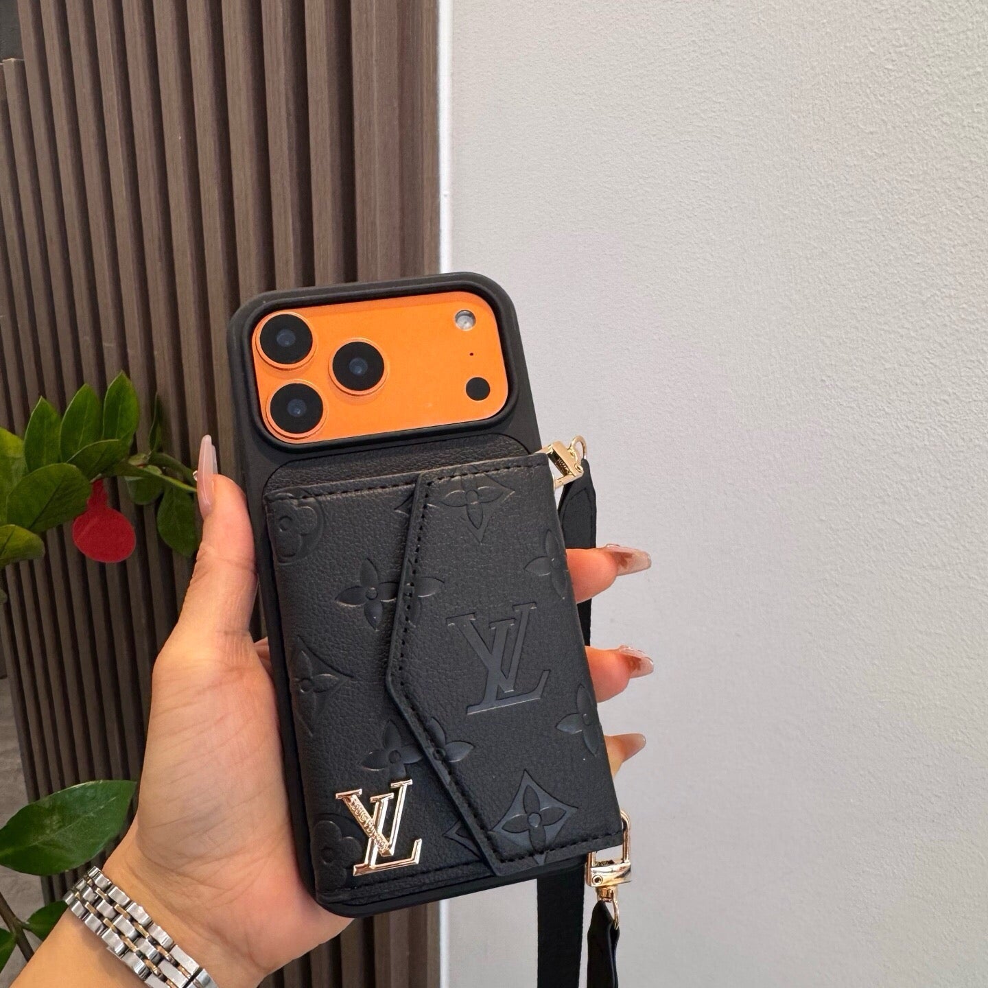 Louis Vuitton Card Holder Crossbody Phone Case 393895