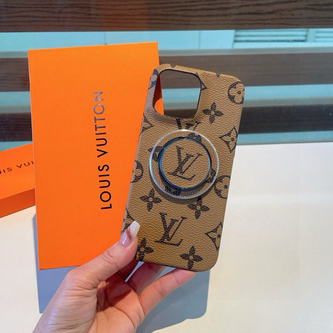 Louis Vuitton Classic Monogram Phone Case with Logo Stand 397207