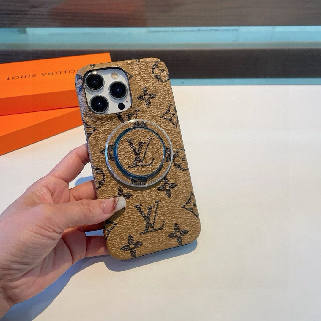Louis Vuitton Classic Monogram Phone Case with Logo Stand 397207
