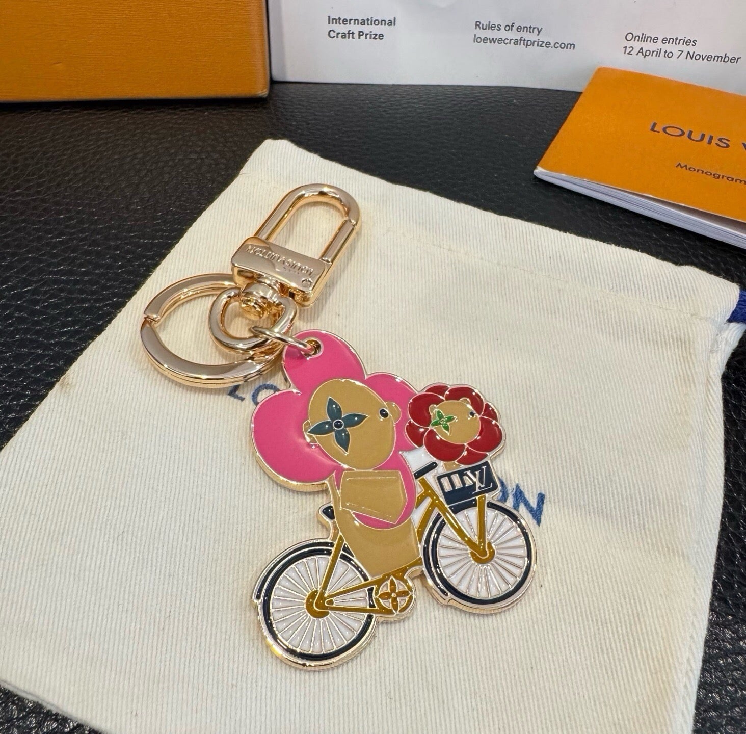 LV Bicycle Sunflower Doll Charm 403462