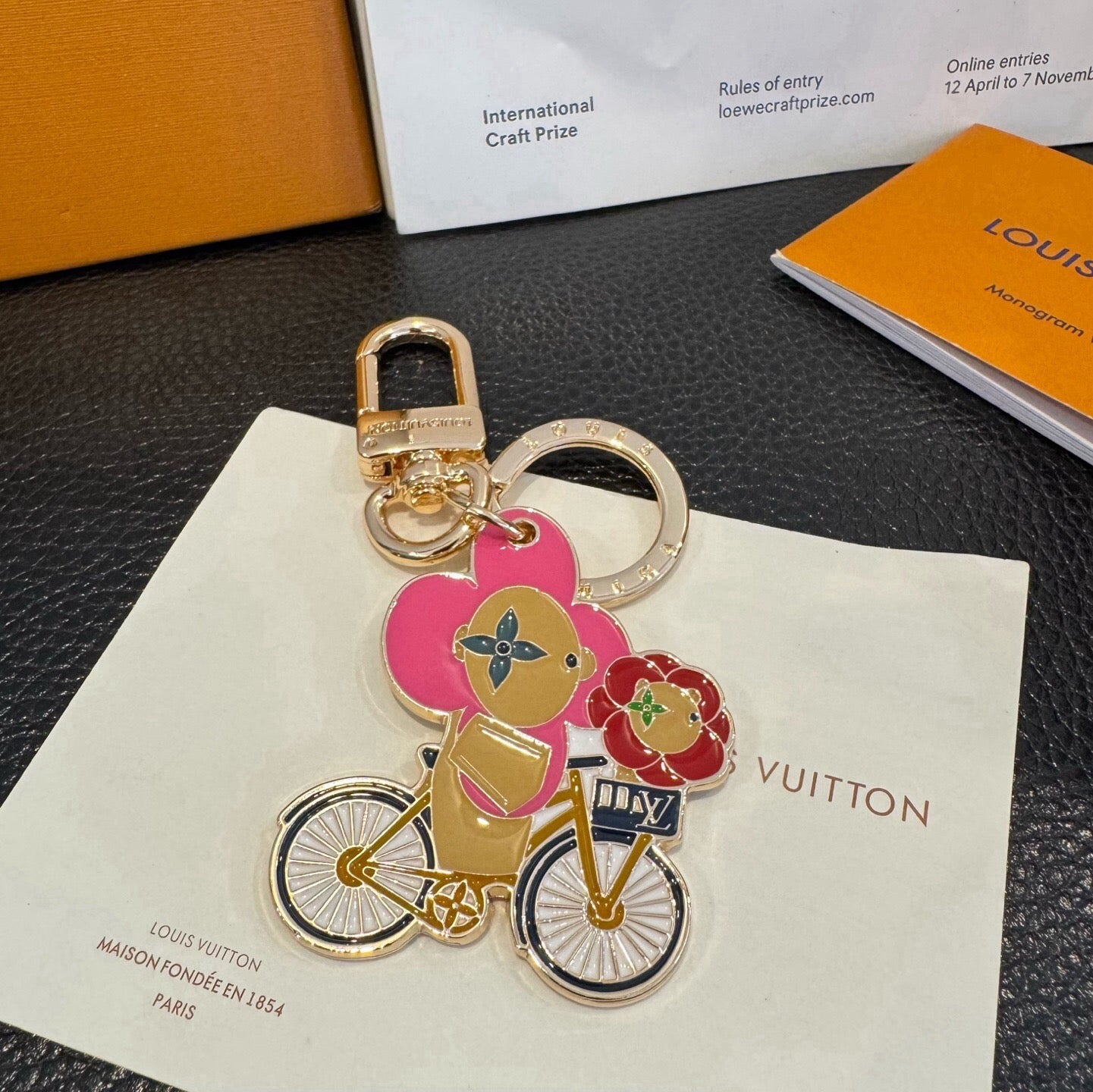 LV Bicycle Sunflower Doll Charm 403462