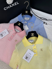 CC 25 Polo Collar Wool Tencel Nylon