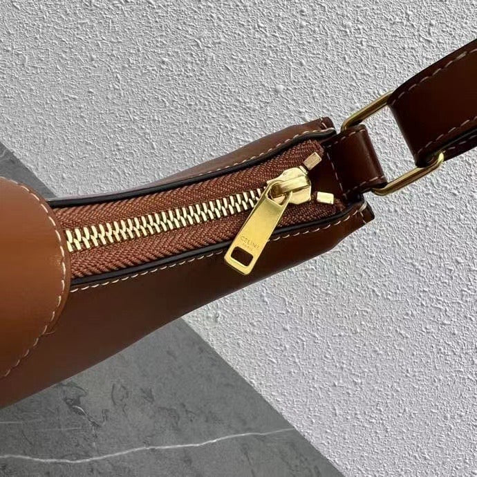 Celine 2026 Ava Bag 23cm Brown Calfskin 283606