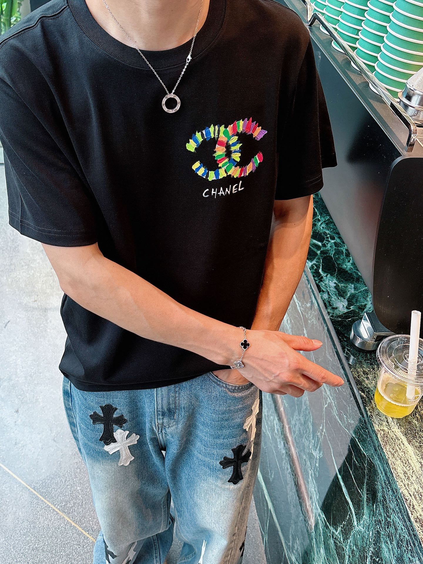 CC 2026  Short-Sleeve T-Shirt Double C Multicolor 419225