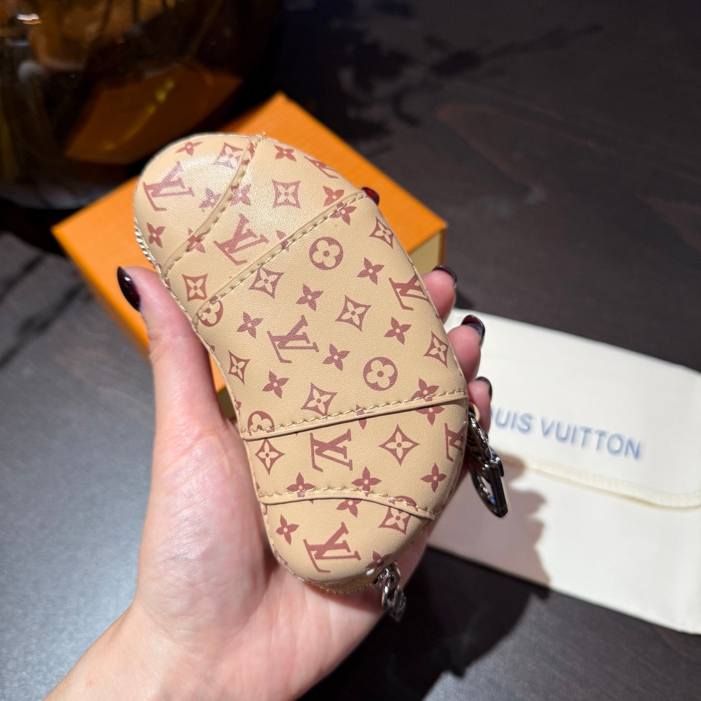 Louis Vuitton Croissant Beige Monogram Gradient Leather Bag