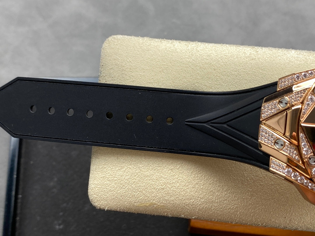 Hublot Big Bang Sang Bleu II Rose Gold Black Pavé 45mm Watch