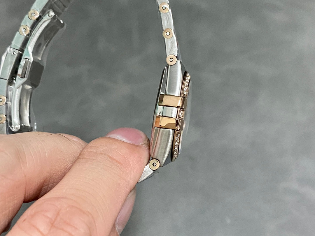 Omega Constellation 27mm Pink Gold Blue Dial
