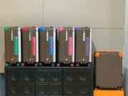 LV 2025 Horizon 55 Monogram Suitcase Brown Mix Colors Canvas Cowhide 273953