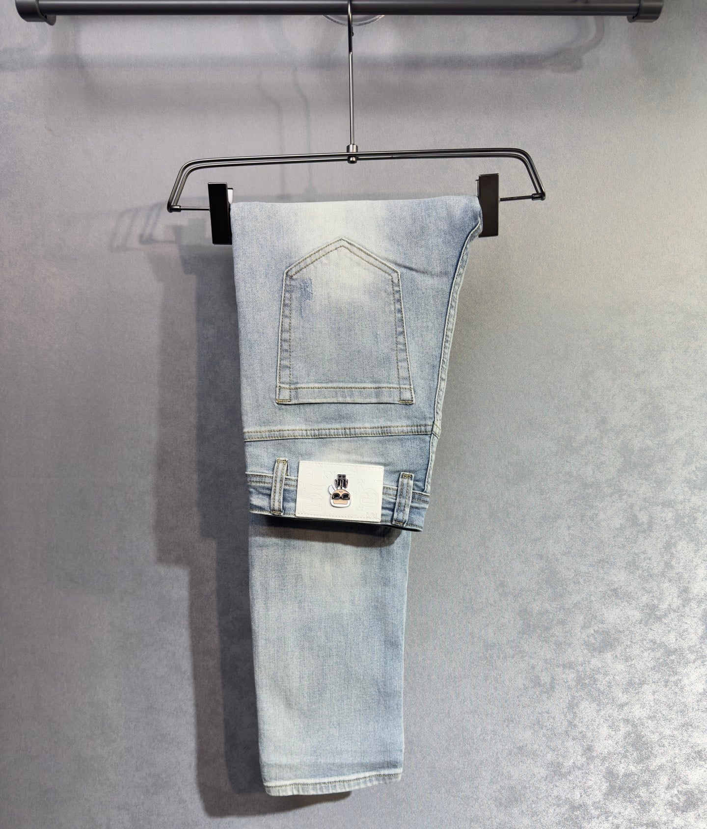 Fendi 2026 Men's Jeans Light Blue Denim 737200