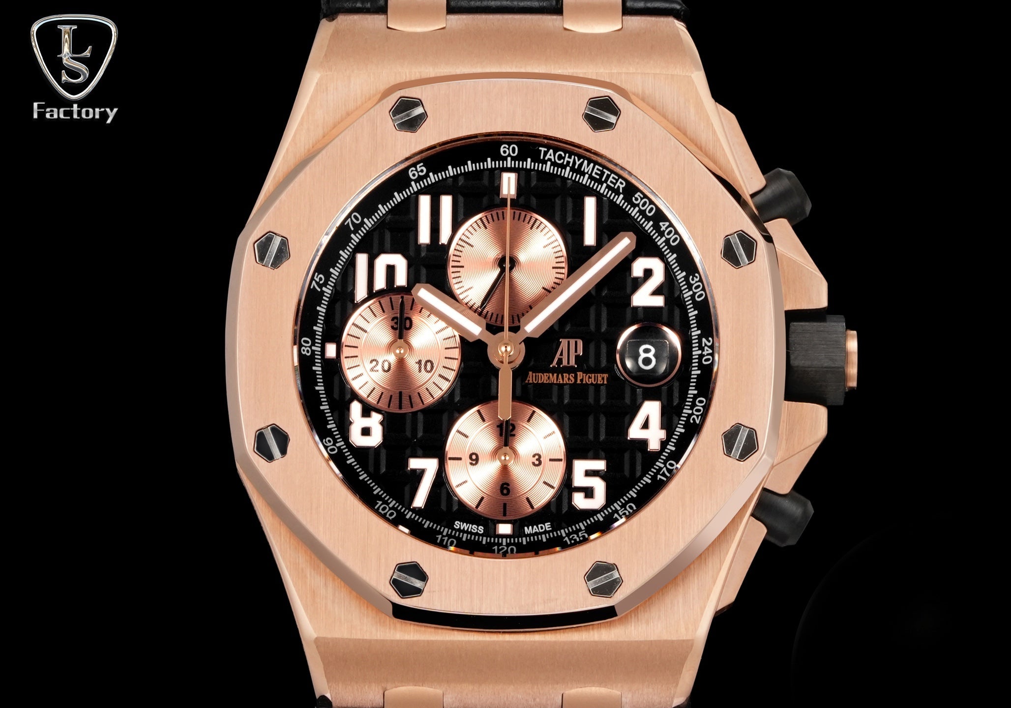 Audemars Piguet Royal Oak Offshore Chronograph 42mm Rose Gold Black Dial