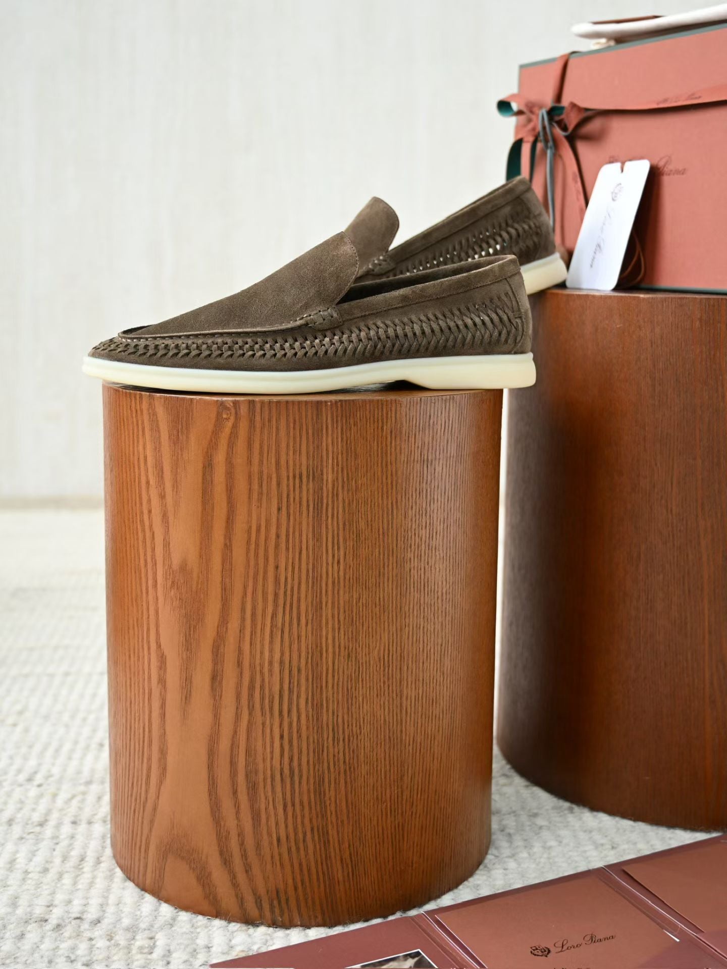 Loro Piana 2026 Summer Walk Loafer Brown Suede Leather 327577