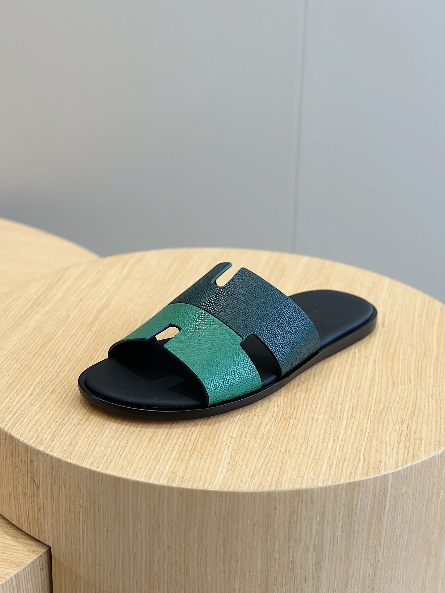HM IZMIR SANDAL DENIM AND OCEAN CALFSKIN