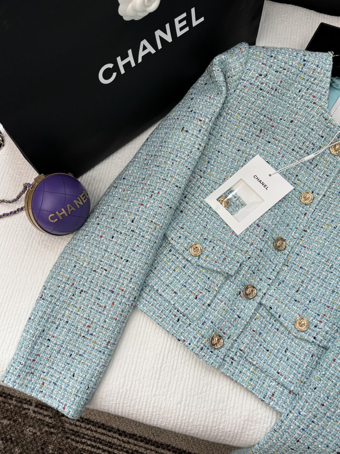 CC 25 Jacket Blue Pastel Wool 278696