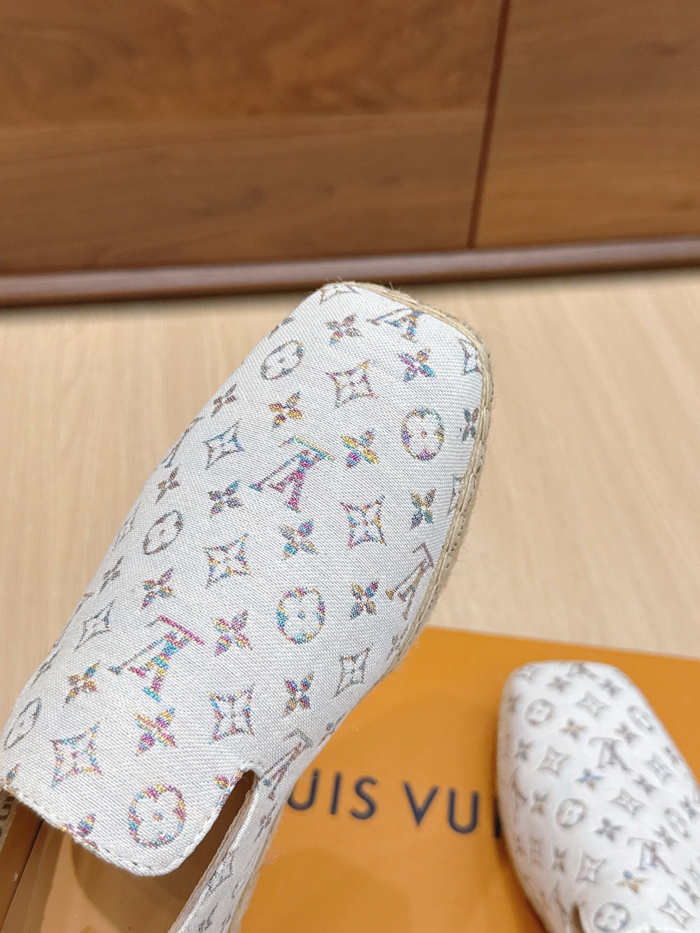LV 26ss Loafers White Multicolor Monogram Canvas 656958
