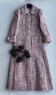 Order Chanel 25 LongCoat Pink MohairWool 318385