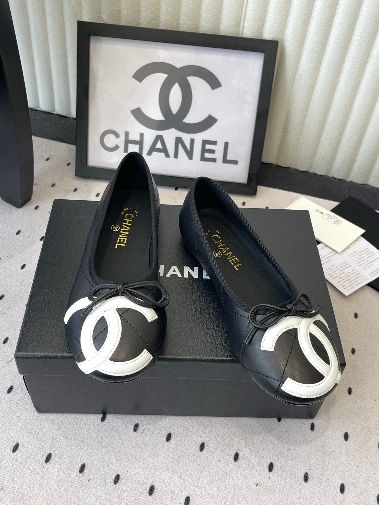 CC 2026 Cambon Ballet Flat Quilted Calfskin