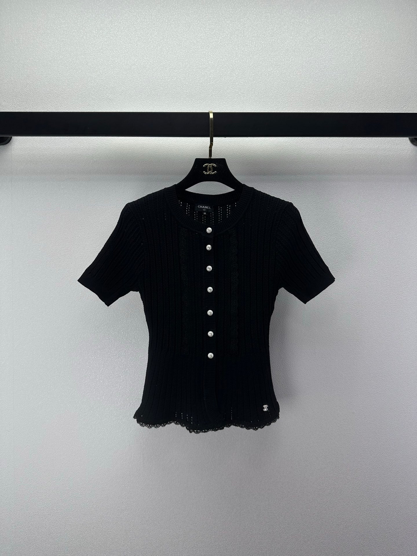 Chanel 2026 Short-sleeve Top Cotton 395474