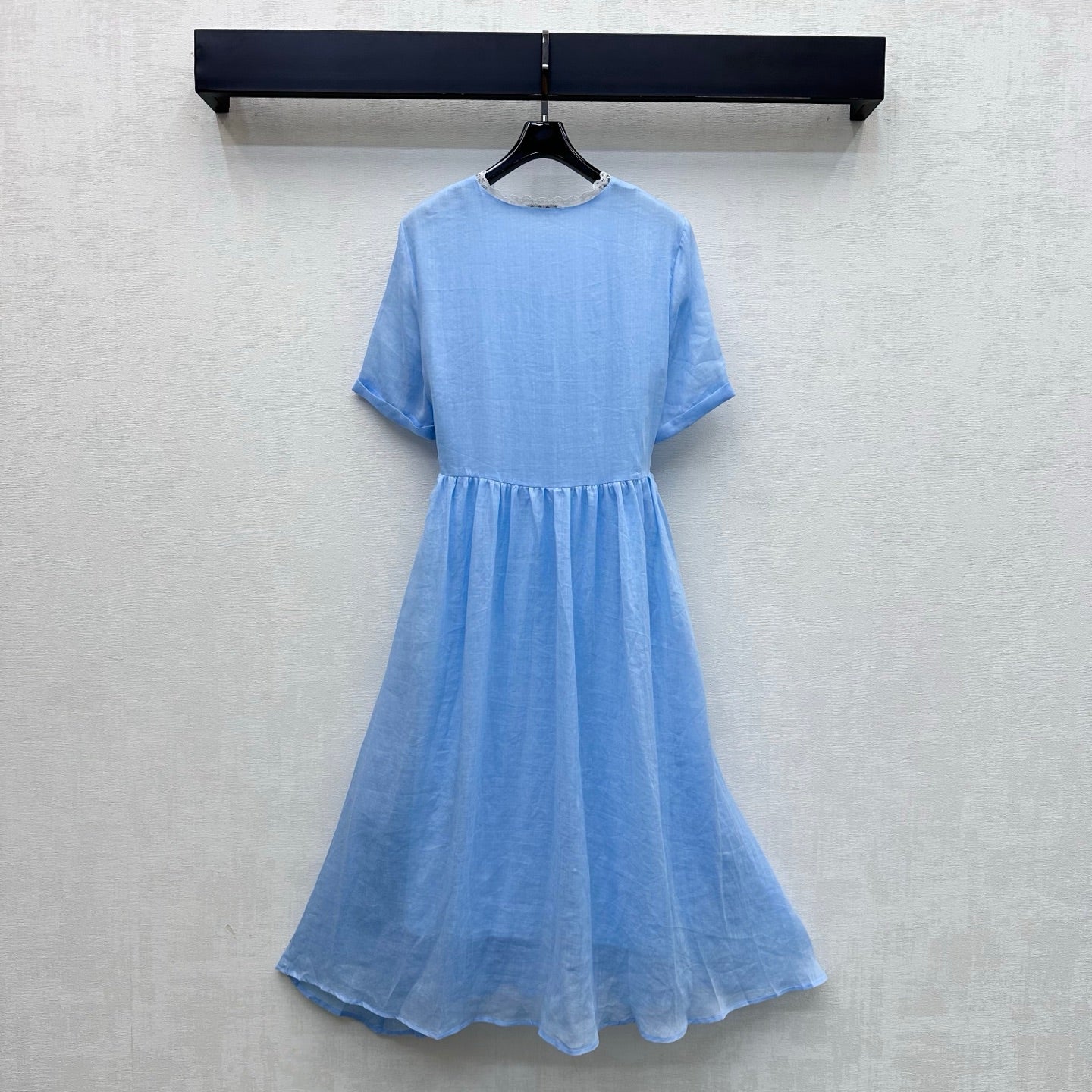 Miumiu 2026 Lace Dress Blue Cotton 431920