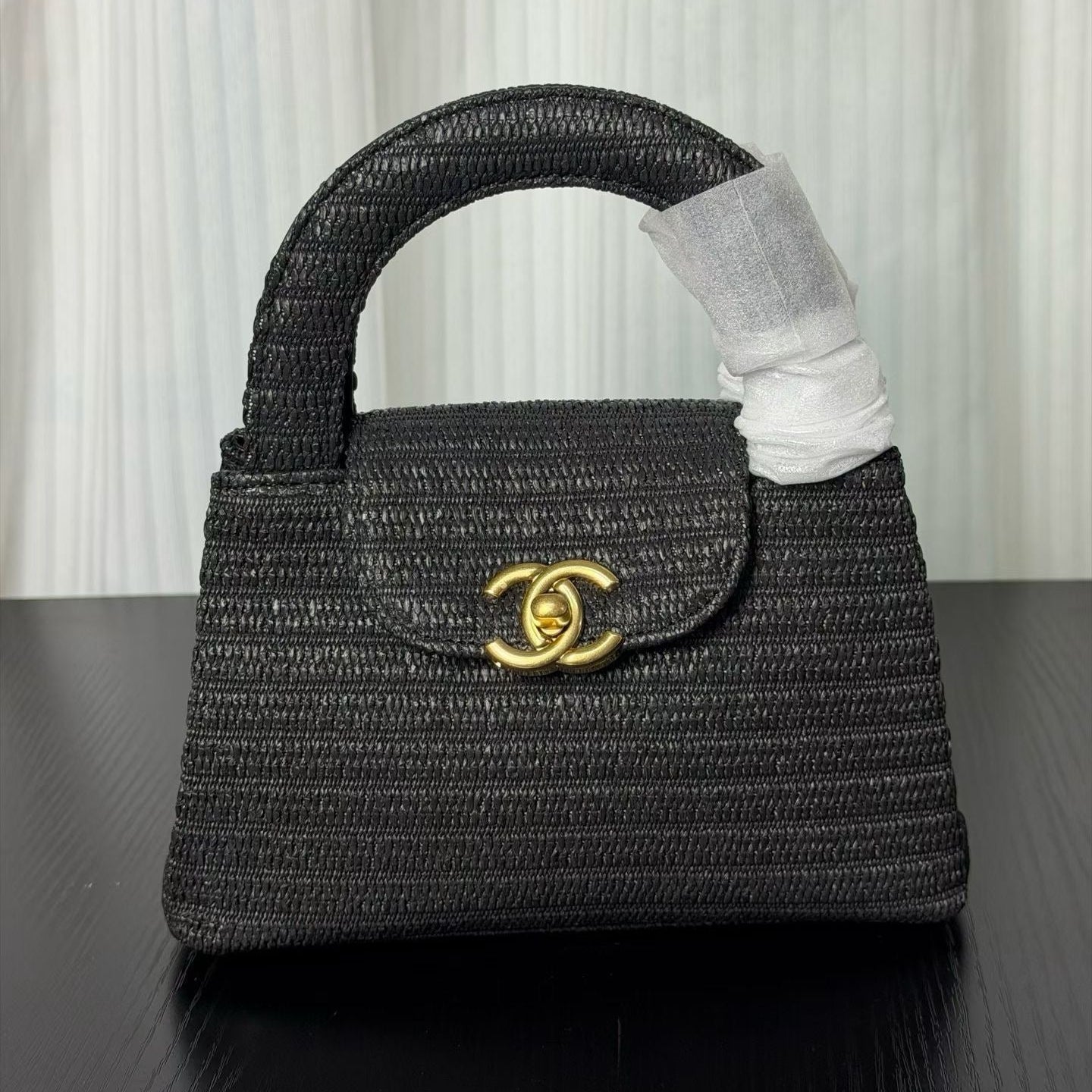 Chanel Kelly 2026 Bag 19cm Black Woven Leather