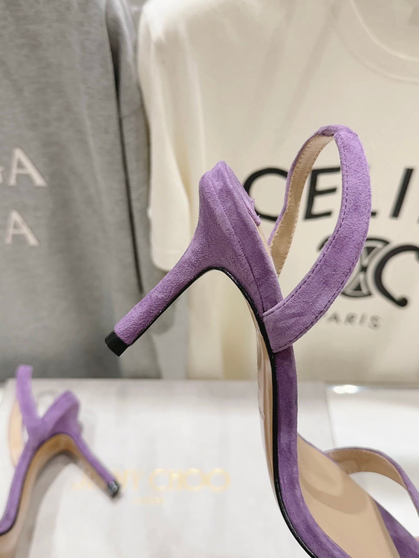 Jimmy Choo 2026 Jenn Sandals 85mm Suede Sheepskin 946209