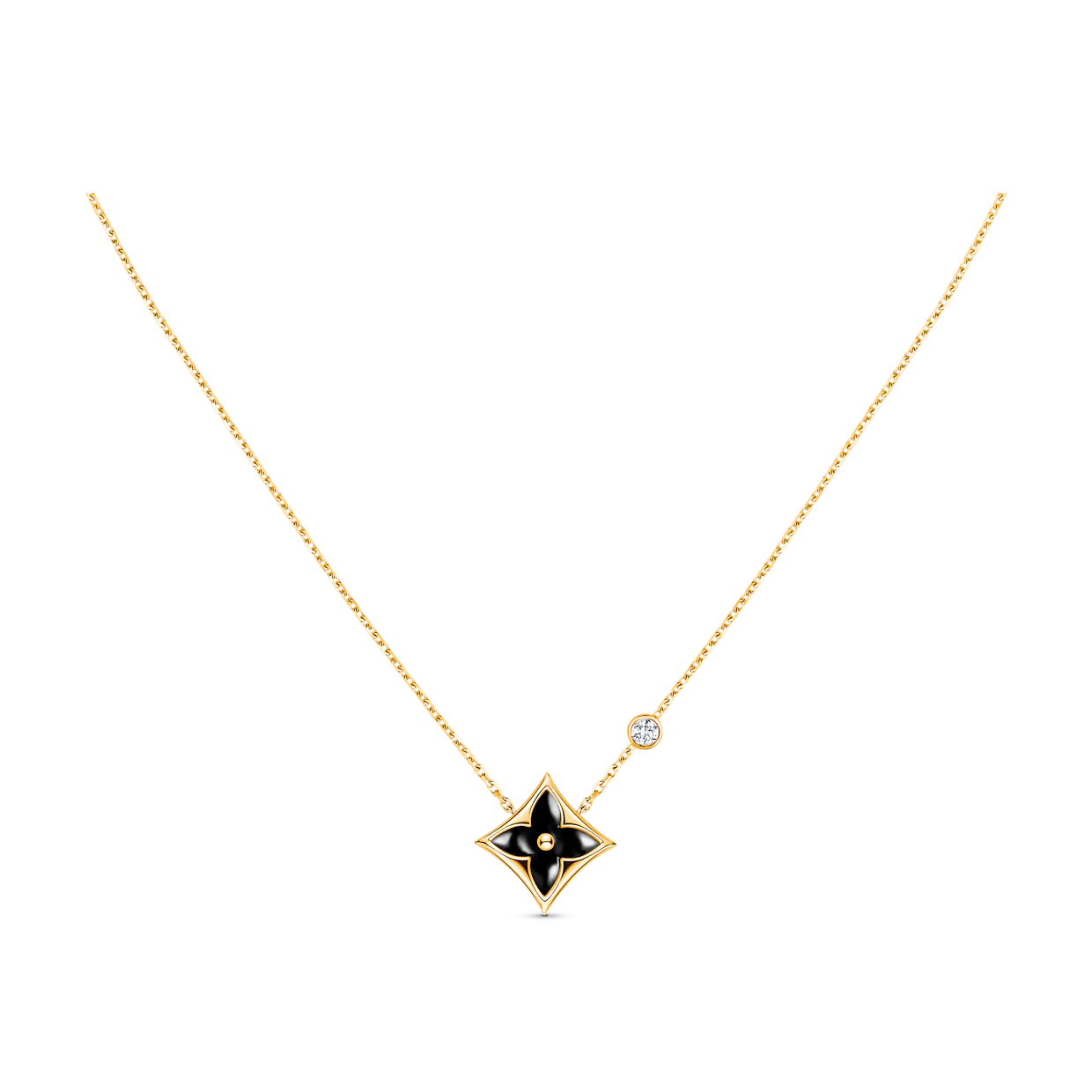 STAR BLACK MOP NECKLACE